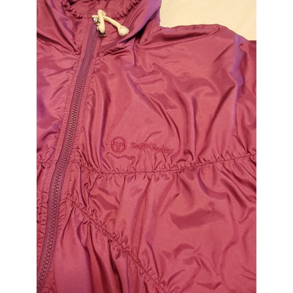 Rare Vintage Sergio Tacchini 70's Purple Track Batwing Womens Jacket Sz 8 Medium - Picture 2 of 13